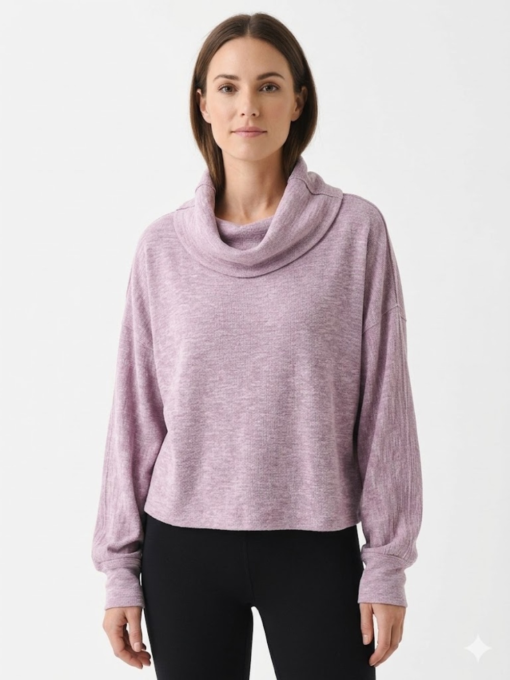 Lilac We The Free Cowl-Neck Pullover
